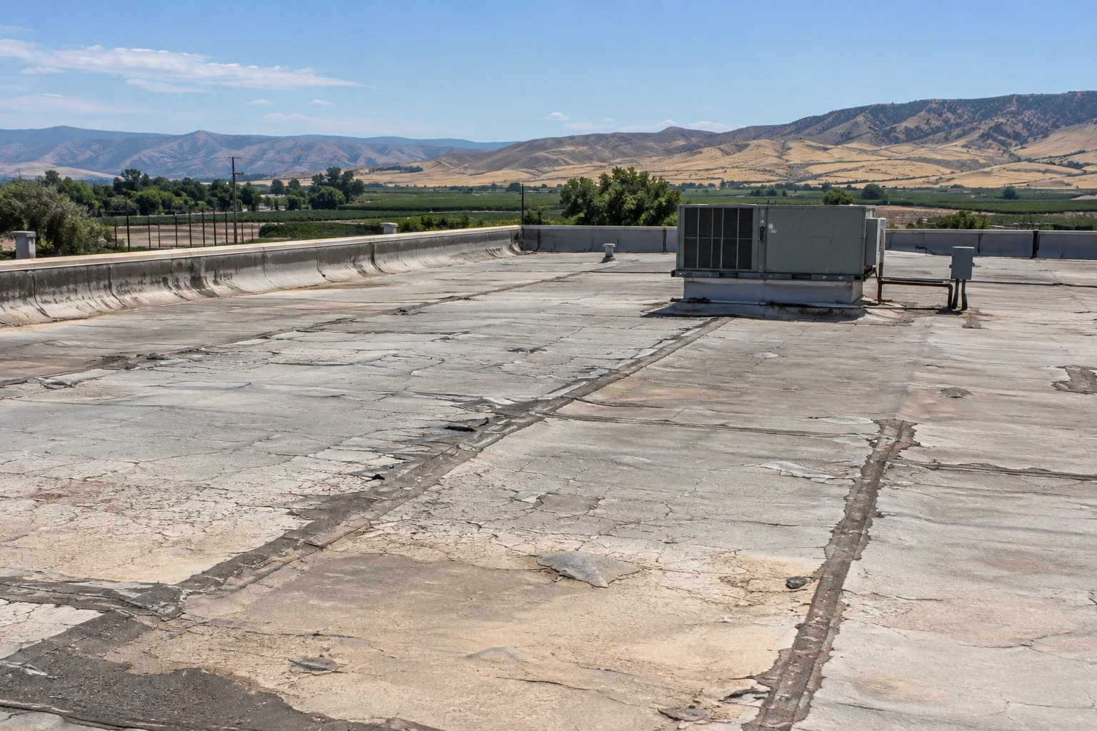 heat and UV roof damage